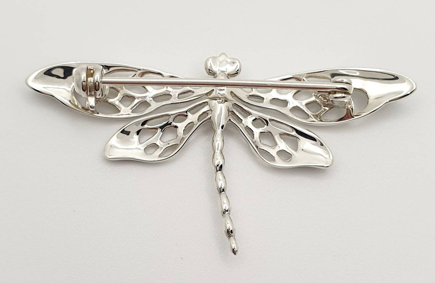 Sterling Silver Marcasite Set Butterfly Brooch