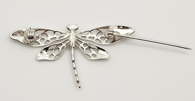 Sterling Silver Marcasite Set Butterfly Brooch