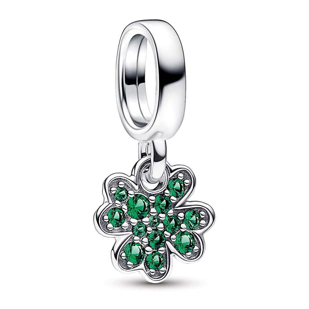 Four-Leaf Clover Dangle Charm