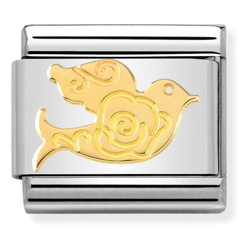 Nom-030162 12 Comp Classic Symbols St/Steel & 18Ct Gold (Dove Versailles)