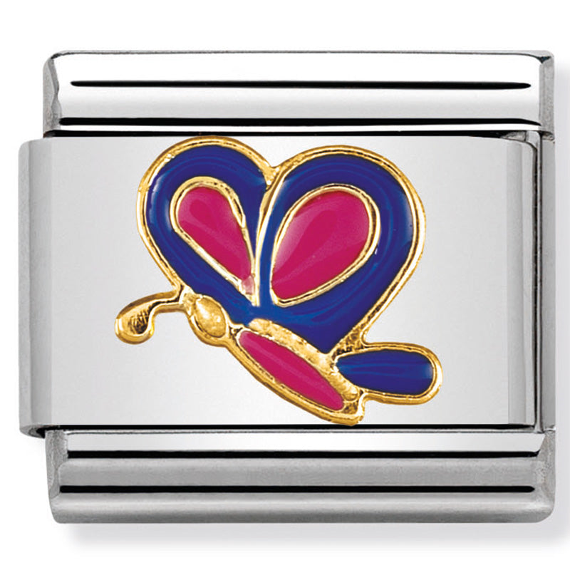 Nom-030267 08 Comp Classic Promotions St/Steel, Enamel & 18Ct Gold (Tommasino Bacciotti Butterfly)