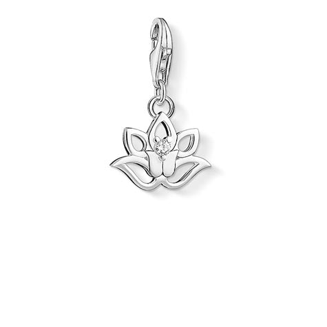C/Club Cc1300 Sterling Silver Open Lotus Charm