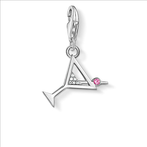 C/Club CC1802 Sterling Silver Cocktail Glass Charm