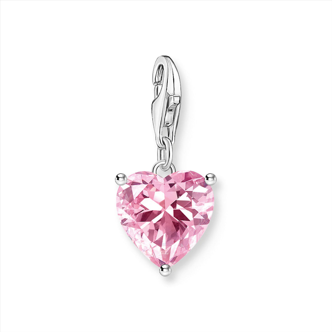 C/Club Charm Pink CZ Heart