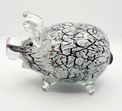 Hand Blown Pig Coloured Glass Cmg Porco