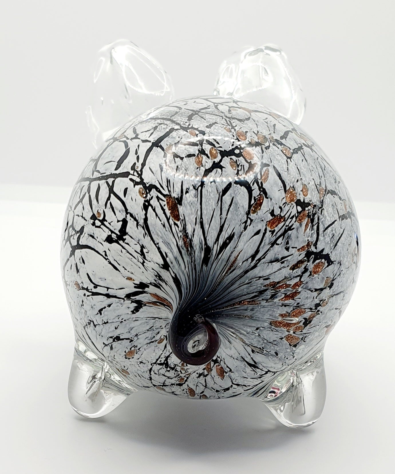 Hand Blown Pig Coloured Glass Cmg Porco