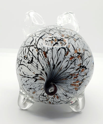 Hand Blown Pig Coloured Glass Cmg Porco