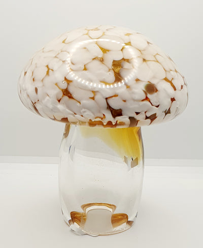 Mushroom Hand Blow Coloured Glass