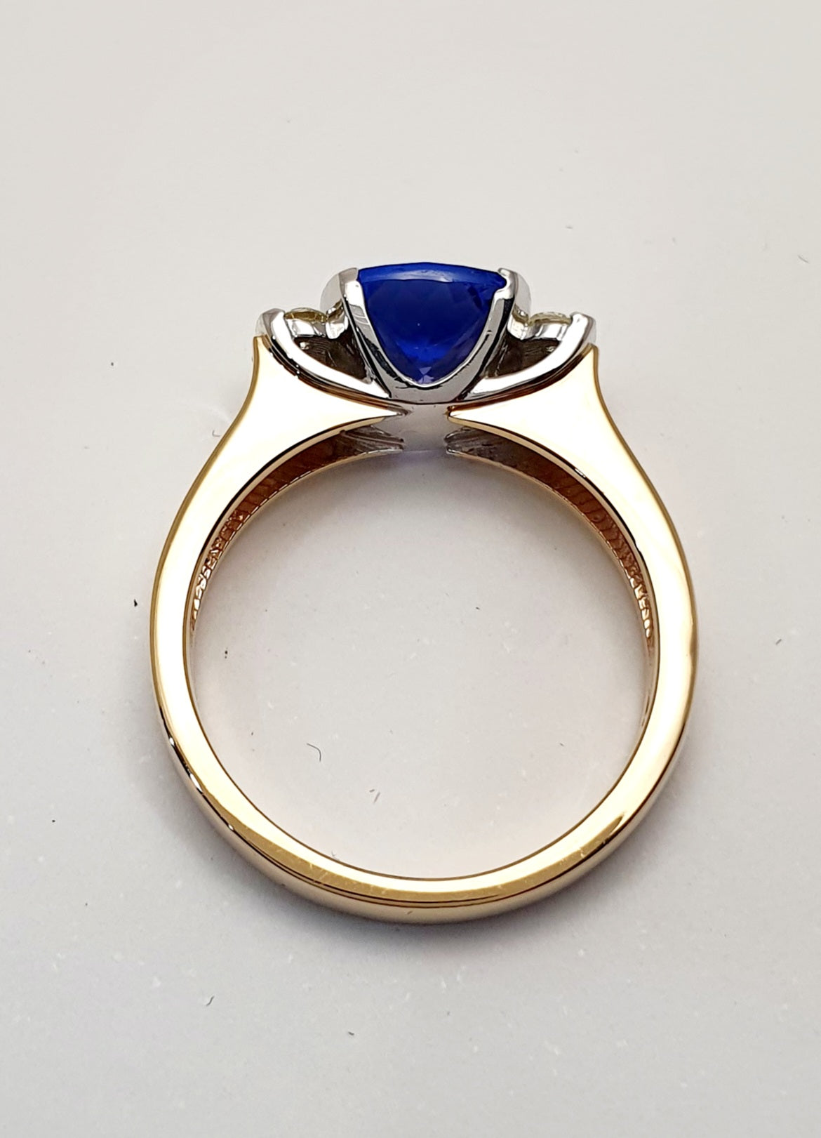 Mark McAskill Designed, 9ct Yelllow and White Gold, Tanzanite and Diamond Ring