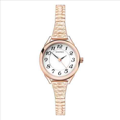 Sekonda Ladies Rose Gold Plated Watch With Expander Band