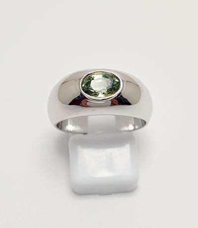 Sterling Silver Parti Coloured Sapphire Ring