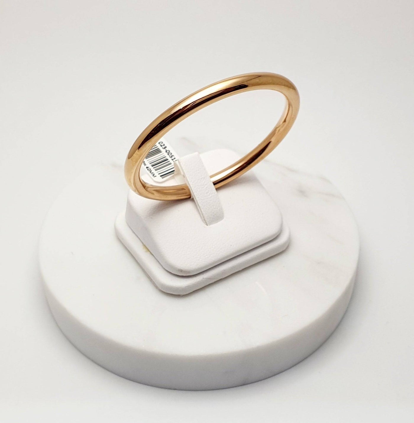 Rose Gold Plated Stainless Steel Childs Golf Bangle 40Mm