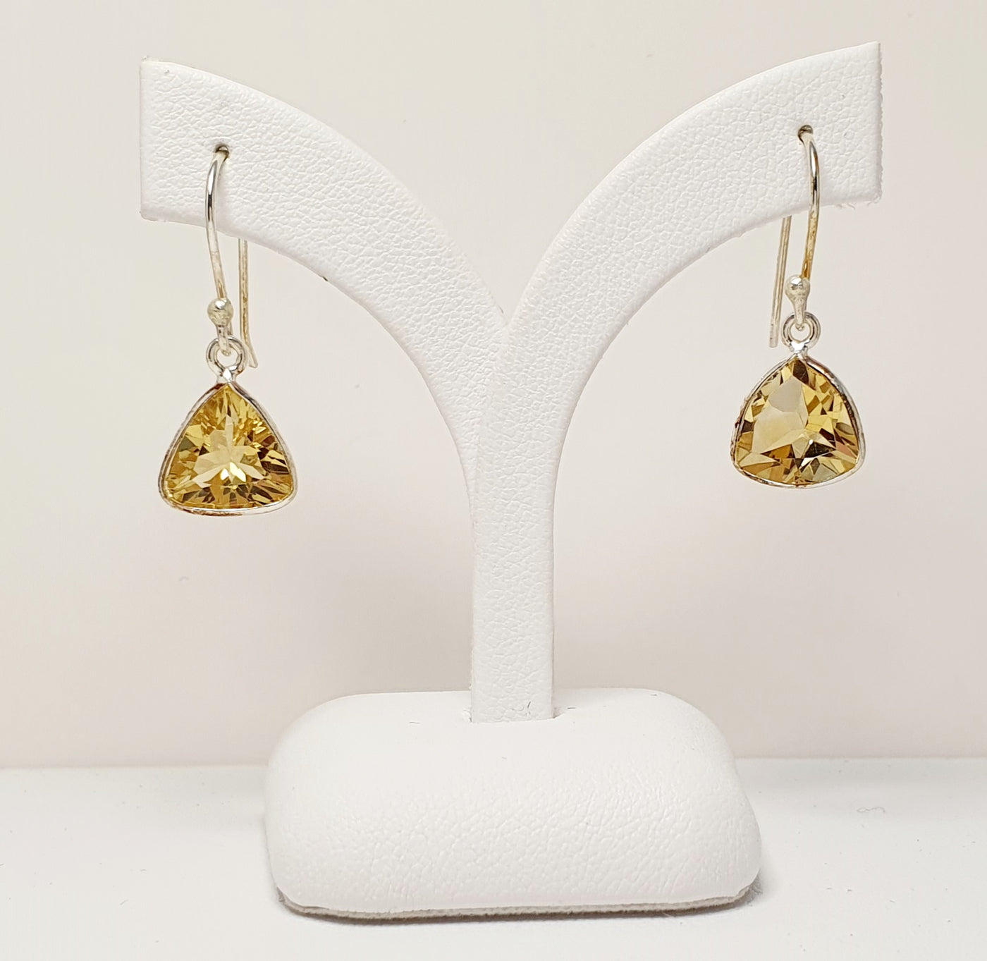 Sterling Silver Citrine Drop Earrings