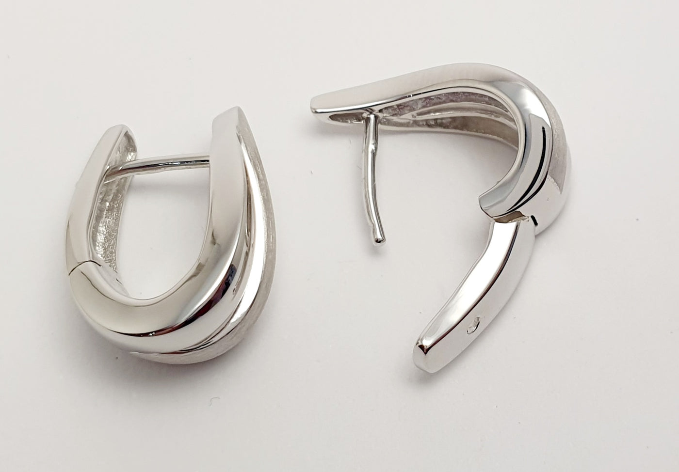 Bruening Sterling Silver Earrings With Rhodium Plating