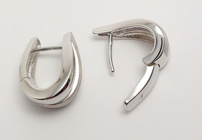 Bruening Sterling Silver Earrings With Rhodium Plating