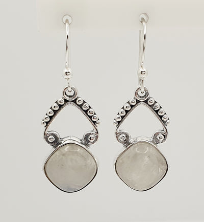 Sterling Silver Moonstone Earrings