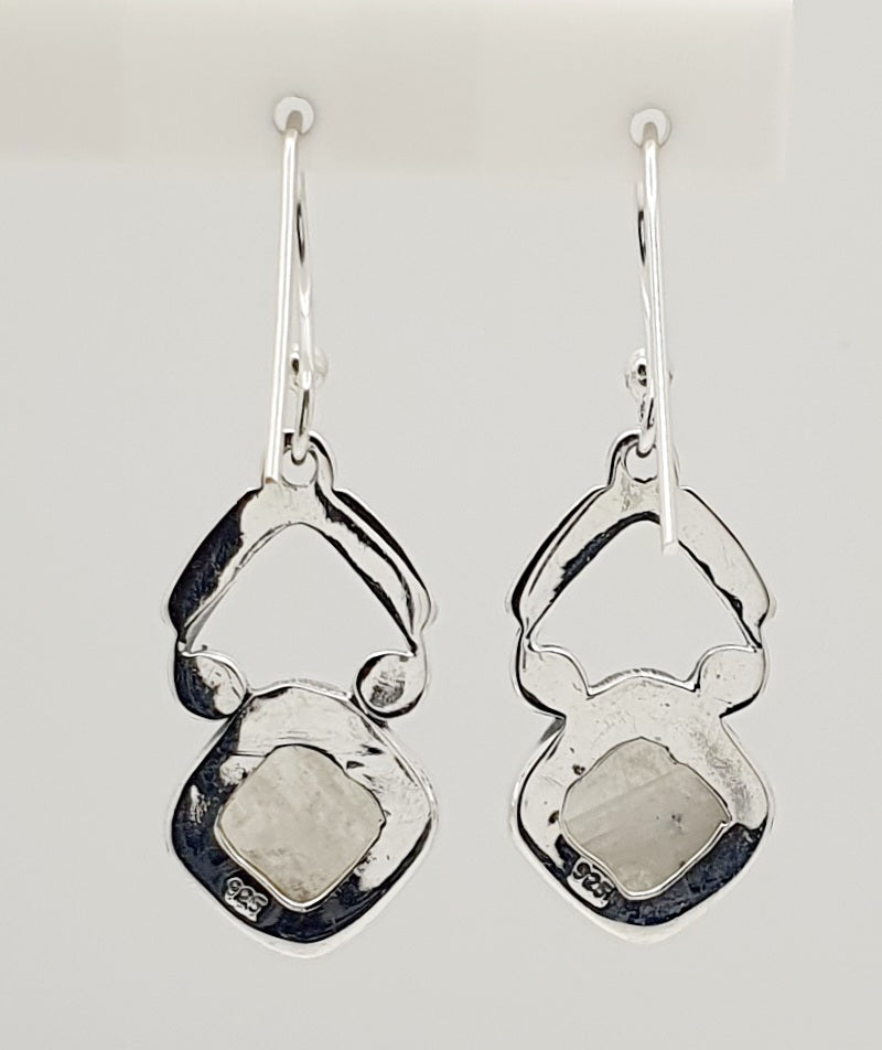 Sterling Silver Moonstone Earrings