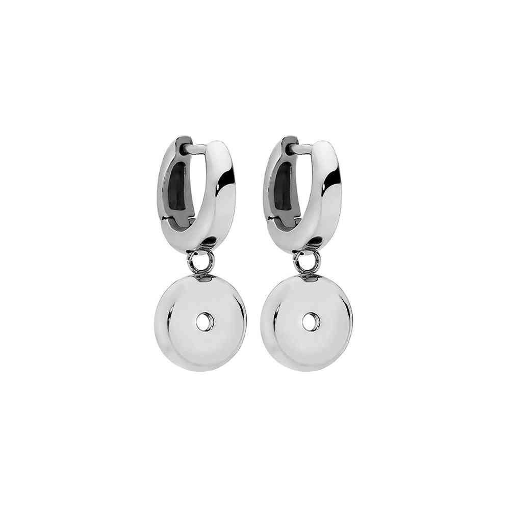 Qudo famosa Stainless Steel Drop Earrings For 1 Top Each